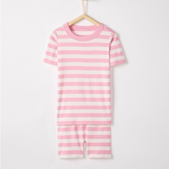 Hanna Andersson Other - Hanna Andersson Pink and White Striped Pajama Set